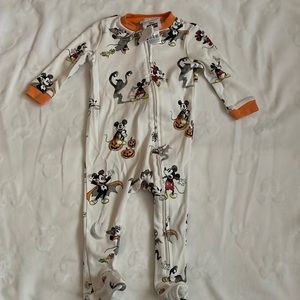 Pottery barn Halloween Mickey footie